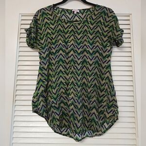 Pixley - Lightweight Relaxed-Fit Short-Sleeve Curved-Hem Top